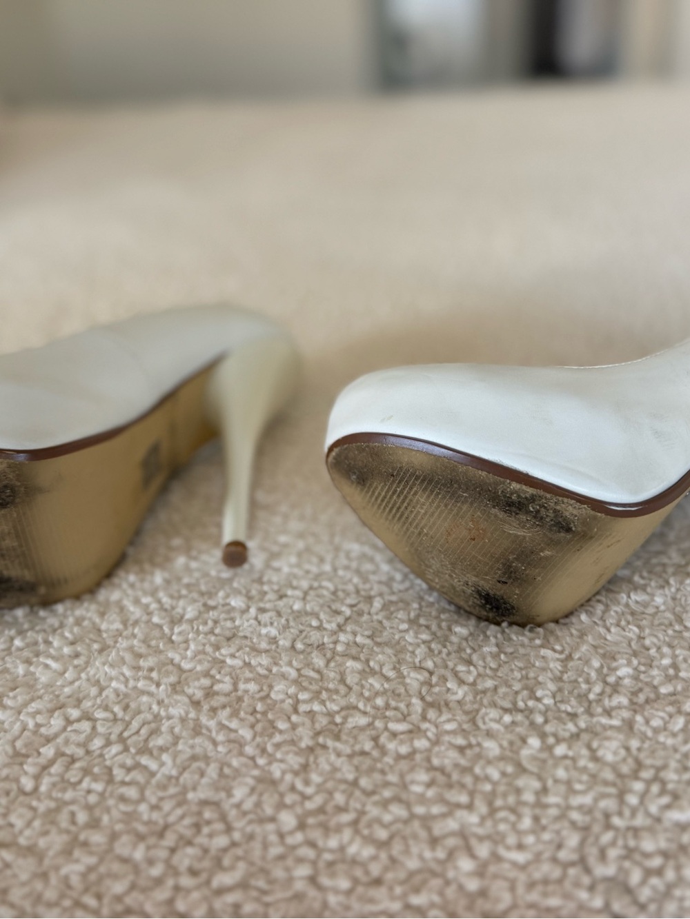 Pleaser White Platform Stiletto Pumps size 5 - Picture 6 of 6